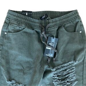 8th Of LA Denim Joggers  Distressed Size Small NWT